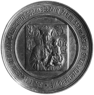 medal sygnowany J.CHYLIŃSKI na obrzeżu, wybity w 1932 roku, Aw: Scena ofiarowania obrazu i napis, Rw:Obraz Matki Boskiej Częstochowskiej i napis, Strzał.702 RR, brąz 55,0 mm, 65,39 g.