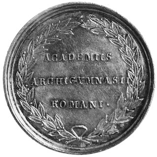 medal sygnowany G. CERBARA wybity w 1824 roku, Aw: Popiersie Leona XII i napis, Rw: Napis w wieńcu,srebro 43,0 mm, 30,47 g.