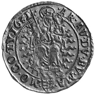 dukat 1631, Krzemnica, Aw: Postać cesarza, w otoku napis, Rw: Madonna, w otoku napis, Fr.43