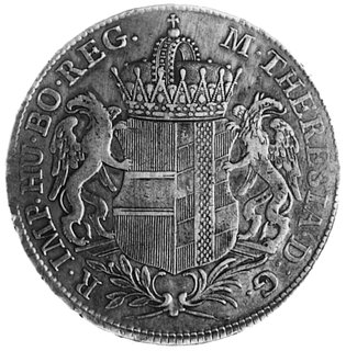 talar 1766, Günzburg, Aw: Ozdobna tarcza herbowa, w otoku napis, Rw: Poziomy napis w wieńcu, w otokunapis, Her.497, Dav.1148