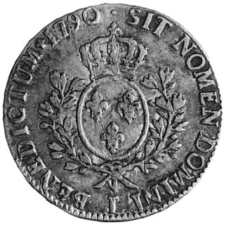 ecu 1790, Limoges, j.w., Gad.356, Dav.1333
