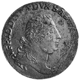 8 Gute Groschen 1758, Aw: Popiersie Wiktora Fryd