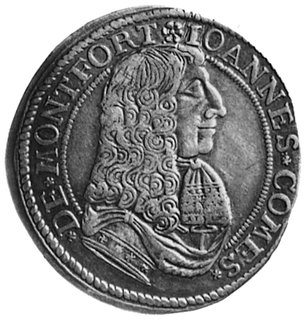 Joannes VIII 1662-1686, 15 krajcarów 1679, Aw: Popiersie, w otoku napis, Rw: Tarcza herbowa, poniżej datai nominał, w otoku napis
