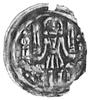 Albrecht III 1269-1300, denar, Aw: Margrabia na tle czterech wież, Rw: Hełm, w otoku napis: BRANDE..