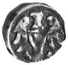 margrabiowie askańscy, denar, Aw: Margrabia, dwa hełmy i dwie rozety, Rw: Orzeł, Bahr.569, 0,59 g.