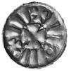 denar jednostronny: Mały krzyżyk, w polu cztery kropki, wokół kliny przedzielone dwoma krzyżykamii..