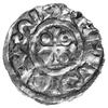 denar, Aw: Krzyż, w polu dwie kulki, kółko i tró