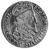 szóstak 1599, Malbork, Aw: Popiersie z dużą głową i napis, Rw; Tarcze herbowe i napis