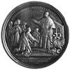 medal sygnowany BIANCHI, wybity w 1907 roku, Aw: Popiersie Piusa X i napis, Rw: Papież dyskutujący..