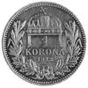 1 korona 1913, Krzemnica, Aw: Głowa i napis, Rw: Wieniec, korona, pod nią nominał i data