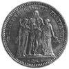 5 franków 1870, Paryż, Aw: Grupa Herkulesa i napis, Rw: Nominał w wieńcu i data, Gad.745