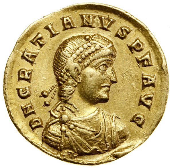 Solidus, 367–375, Trewir; Aw: Popiersie cesarza 