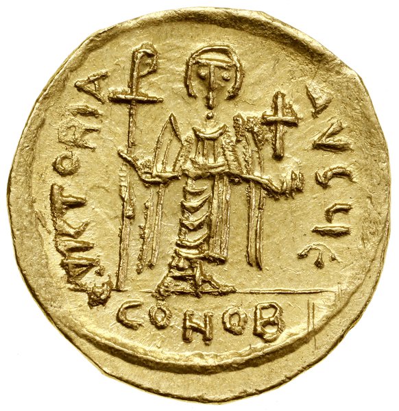 Solidus, 607–610, Konstantynopol; Aw: Popiersie 