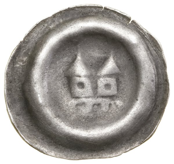 Brakteat, bez daty (ok. 1305–1320); Dwie wieże o