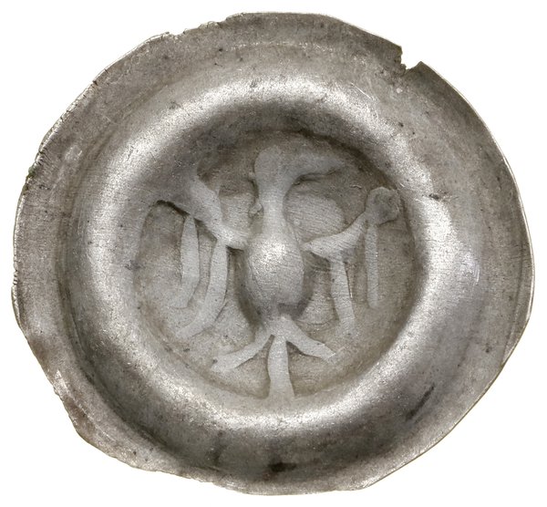 Brakteat, XIII–XIV w.; Orzeł heraldyczny w prawo
