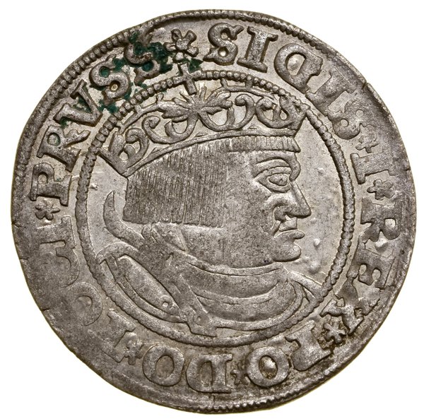 Grosz, 1532, Toruń; końcówki legend PRVSS / PRVS