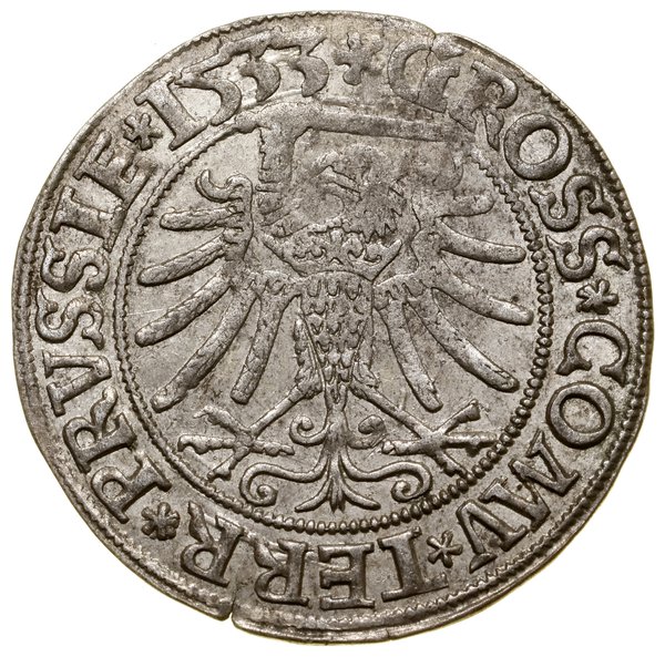 Grosz, 1533, Toruń; końcówki legend PRVSS / PRVS