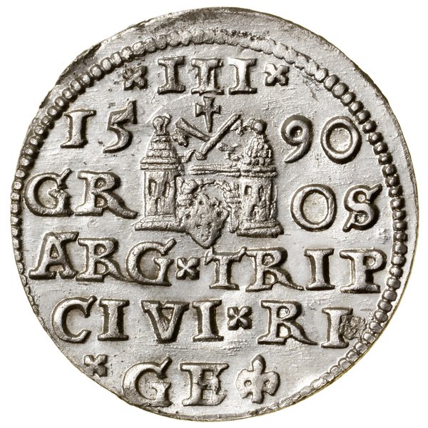 Trojak, 1590, Ryga