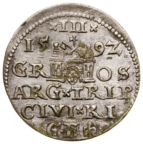 Trojak, 1592, Ryga