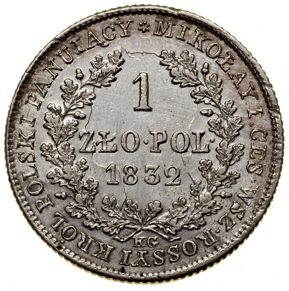 1 złoty, 1832, Warszawa