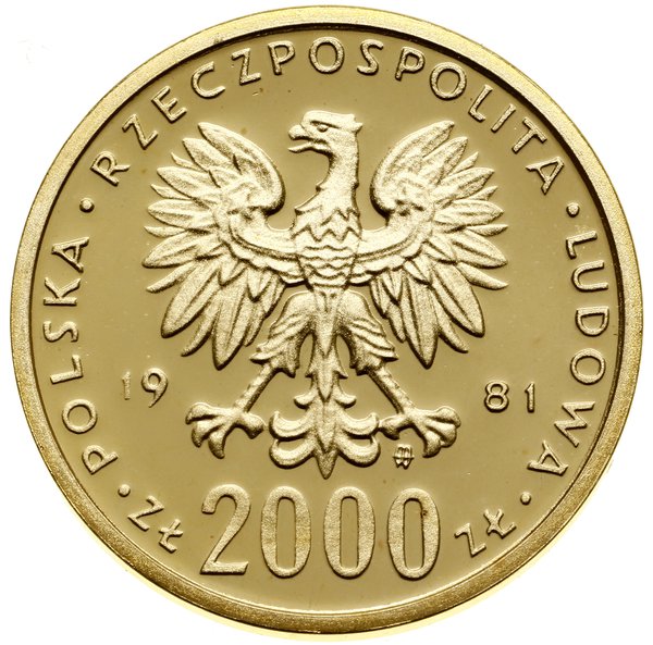 2.000 złotych, 1981, Warszawa; Bolesław II Śmiał