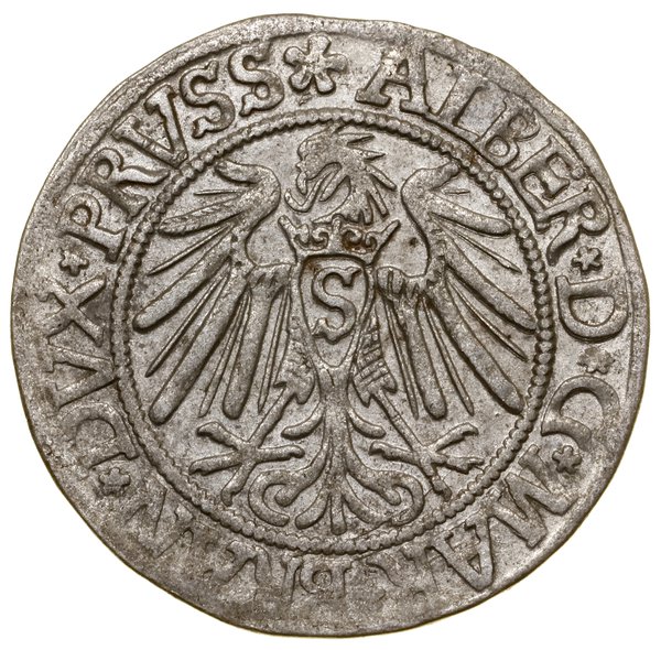 Grosz, 1539, Królewiec; końcówka legendy rewersu