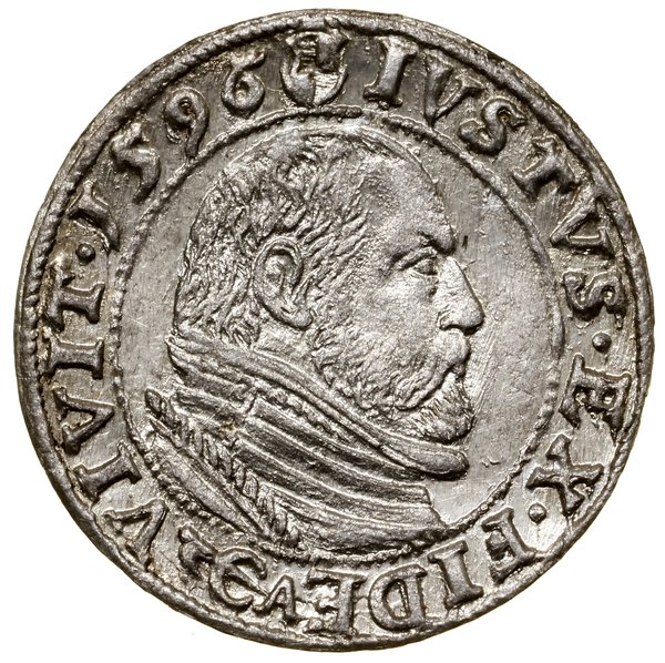 Grosz, 1596, Królewiec; Schrötter 1296, Slg. Mar