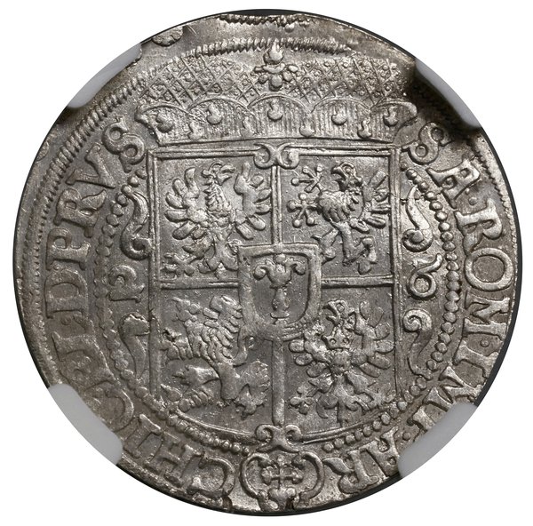 Ort, 1626, Królewiec; popiersie księcia w płaszc