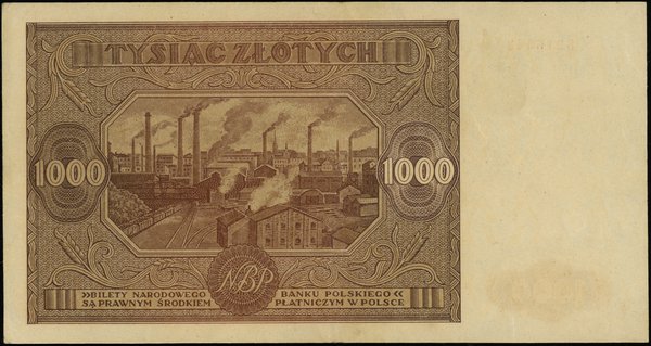1.000 złotych, 15.01.1946; seria S, numeracja 32