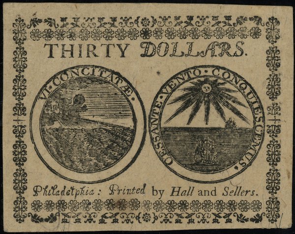 30 dolarów, 22.07.1776