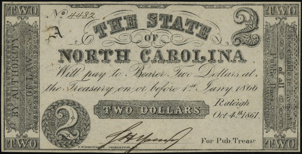2 dolary, 4.10.1861
