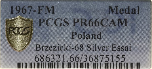Medal wybity na pamiątkę 150. rocznicy śmierci Tadeusza Kościuszki i 100. rocznicy urodzin Józefa Piłsudskiego,  1967, Wawa
