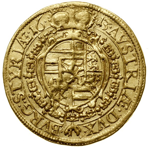Dukat, 1613, Graz; Aw: Postać władcy trzymająceg