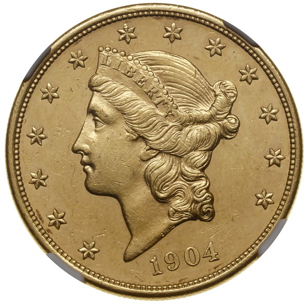 20 dolarów, 1904, Filadelfia; typ Liberty Head, 