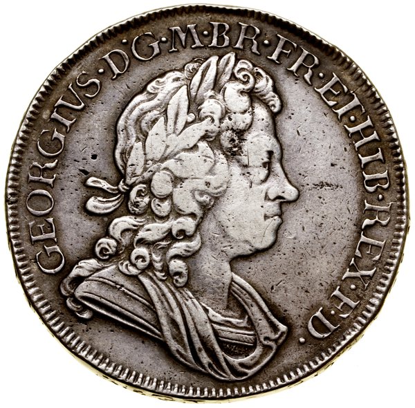 1 korona, 1720 (data przebita z 1718), Londyn; z