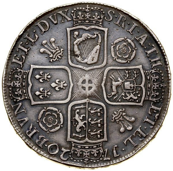 1 korona, 1720 (data przebita z 1718), Londyn