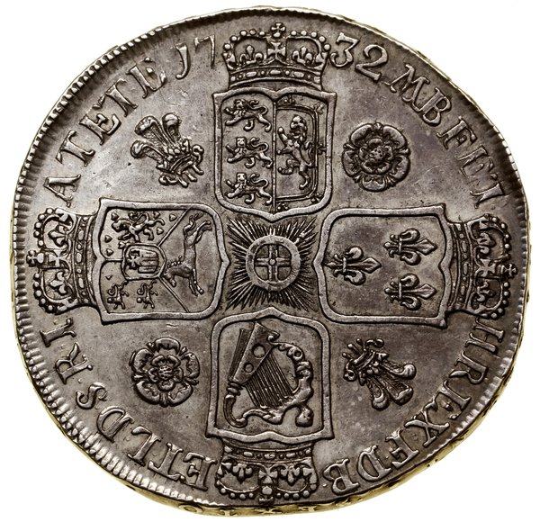 1 korona, 1732, Londyn