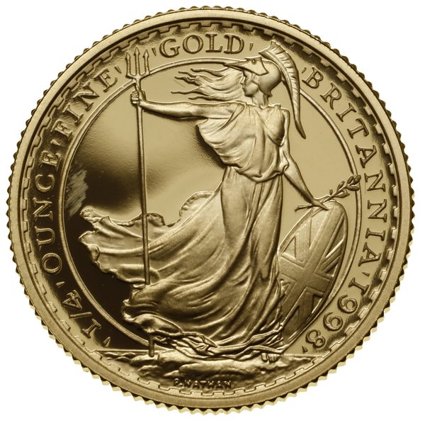zestaw monet złotych Britannia, z roku 1998, Londyn