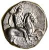 Nomos, ok. 332–302 p.n.e., magistrat Dai...; Aw: Wojownik w hełmie, na koniu w prawo, trzymający w..