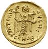 Solidus, 607–610, Konstantynopol; Aw: Popiersie władcy na wprost, trzymającego glob z krzyżem, d N..