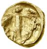 1/24 statera typu Atena-Alkis, ok. II wieku p.n.e.; Aw: Nieregularny garb; Rw: Atena krocząca w le..