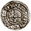 Denar, bez daty (985–995), Ratyzbona, mincerz Sigu; Aw: Krzyż, w kątach, kulka, pierścień, kulka i..