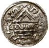 Denar, bez daty (985–995), Ratyzbona, mincerz Sigu; Aw: Krzyż, w kątach, kulka, pierścień, kulka i..