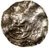 Denar typu Rex, bez daty (ok. 1015–1020), Gniezno (?); Aw: Krzyż grecki, w każdym kącie pierścień,..