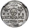 Trojak, 1592, Wilno; w legendzie awersu SIG III; Iger V.92.1.a, Ivanauskas 5SV25-13, Kop. 3520 (R)..