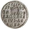 Trojak, 1590, Ryga; mała głowa króla; Iger R.90.1.d, ale kropka w D.G, K.-G. 23, Kopicki (ZIIIW) 1..