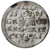 Trojak, 1595, Ryga; końcówka legendy awersu LI; 
