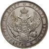 1 1/2 rubla = 10 złotych, 1835 НГ, Petersburg; odmiana z wąską koroną, po trzeciej i czwartej kępc..