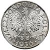5 złotych, 1936, Warszawa; Żaglowiec; Kop. 2962 (R), Parchimowicz 119; pięknie zachowana moneta  w..