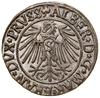 Grosz, 1541, Królewiec; końcowka legendy rewersu PRVSS, długa broda księcia; Kop. 3783,  Slg. Mari..